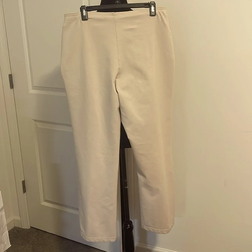 Fiorlini International Pull On Cream Pants Size XL